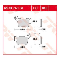 Pastiglie freno MCB743SI sinterizzate posteriori per bmw/husaberg/husqwarna