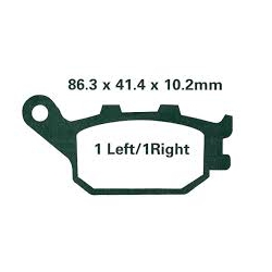 Pastiglie freno posteriori organiche EBC FA174